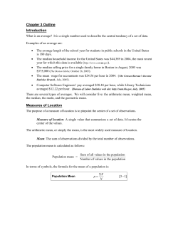 Chapter 3 Outline
