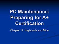 PC Maintenance: Preparing for A+ Certification