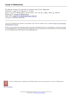 Annals of Mathematics