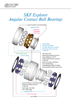 SKF Explorer Angular Contact Ball Bearings