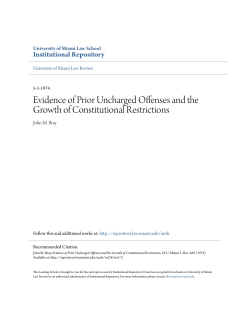 Evidence of Prior Uncharged Offenses and the Growth of