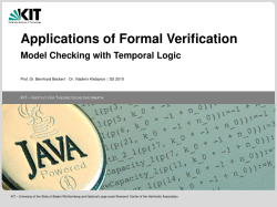 Applications of Formal Verification
