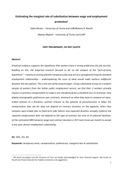 Estimating the marginal rate of substitution between wage and