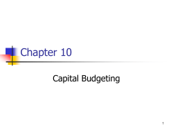 Ch 10 - Class- Cap Budgeting 15ed