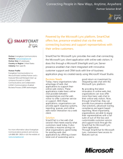 Powered by the Microsoft Lync platform