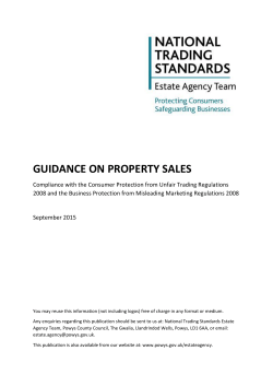 guidance on property sales