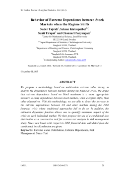 Behavior of Extreme Dependence between Stock Markets when the