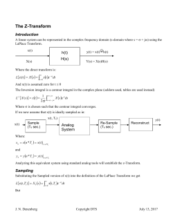 The Z-Transform