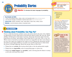 Probability Stories