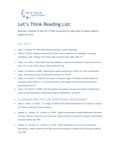 Let`s Think Reading List: Become a member of the Let`s Think