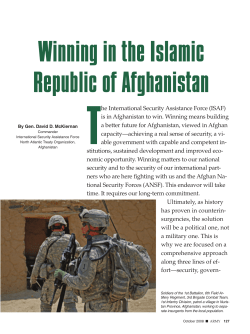 The International Security Assistance Force
