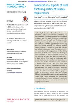 Computational aspects of steel fracturing pertinent to naval