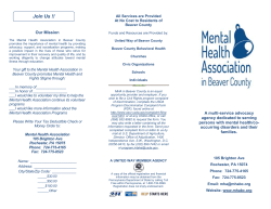 a printable MHA brochure. - Beaver County System of Care
