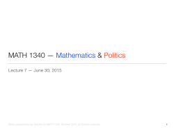 the anti-Condorcet criterion - Cornell Math