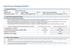 Pupil Premium - Hillview School for Girls