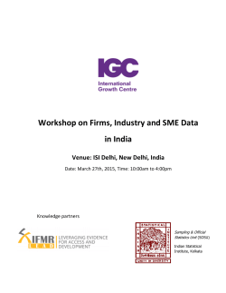 Proceedings of the Workshop on Firms, Industry and