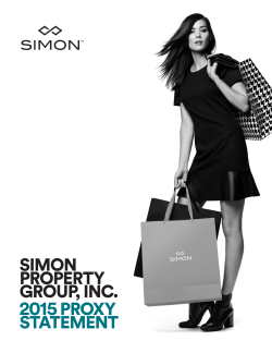 simon property group, inc. 2015 proxy statement