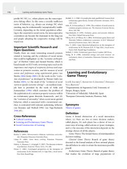 Learning and Evolutionary Game Theory