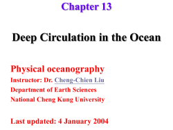Chapter 13: Deep Circulation in the Ocean