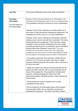 LTA - Bicester Lawn Tennis Club