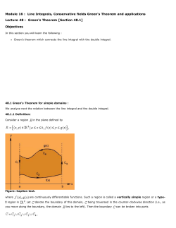 Green`s Theorem