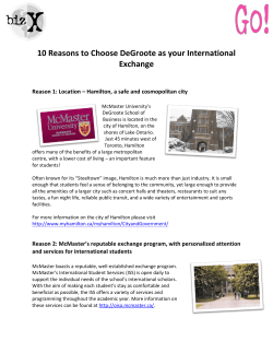 10 Reasons to Choose DeGroote as your International Exchange