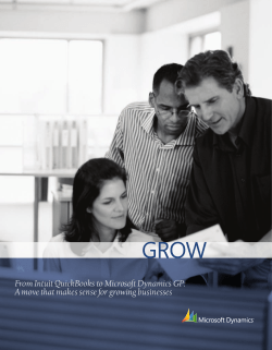 From Intuit QuickBooks to Microsoft Dynamics GP: A move that