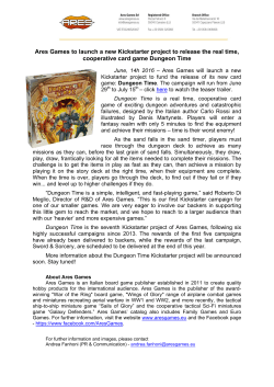 Ares Games to launch a new Kickstarter project to release the real