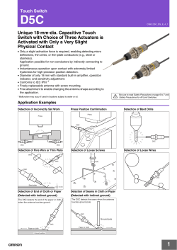 Unique 18-mm-dia. Capacitive Touch Switch with Choice of Three