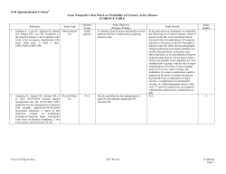 Evidence Table - American College of Radiology