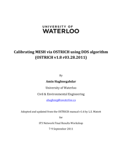 Calibrating MESH via OSTRICH using DDS algorithm (OSTRICH v1
