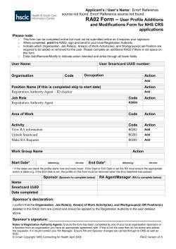 RA02 re Registration agent ID checker