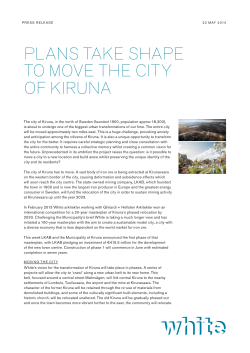 plans take shape to move the city of kiruna