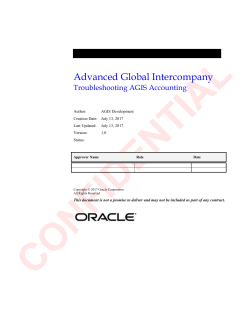 4. AGIS Accounting Issues - Oracle Financial Applications by Javier