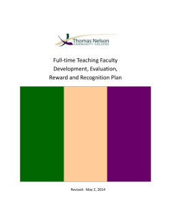 Components of the Faculty Development and Evaluation Plan