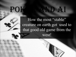 Poker - CSE, IIT Bombay