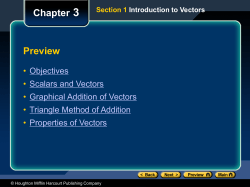 Chapter 3 Scalars and Vectors