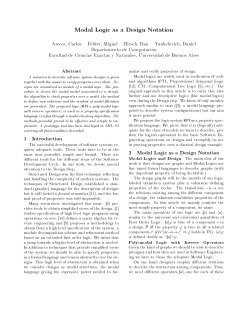 Modal Logic as a Design Notation