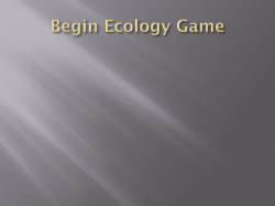 Ecology Game