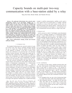 Capacity bounds on multi-pair two-way communication