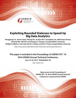 Exploiting Bounded Staleness to Speed Up Big Data