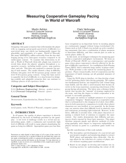 Measuring Cooperative Gameplay Pacing in World of Warcraft