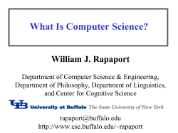 Philosophy of Computer Science