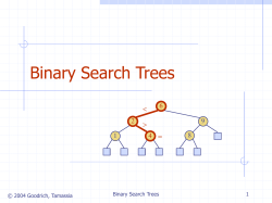 Binary Search Trees