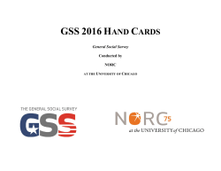 gss 2004 ballot 1 hand cards - General Social Survey