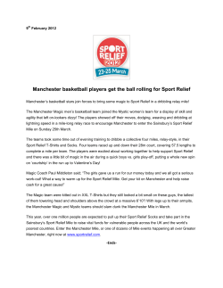 Manchester basketball players get the ball rolling for
