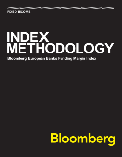 Bloomberg European Banks Funding Margin Index