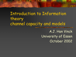 Introduction to Information theory