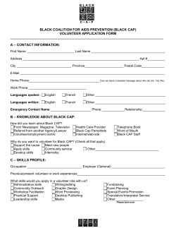 to volunteer application form
