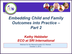 Background on the Child and Family Outcomes